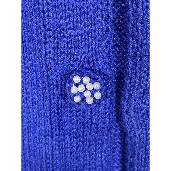 Vintage Storybook Womens Knit Snowman Cardigan Sweater Size M *Flaw - Picture 16 of 16